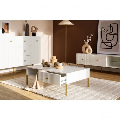 Žurnalinis staliukas Viena White 1 Žurnalinis staliukas Viena White 1