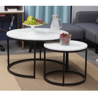 Žurnalinių staliukų rinkinys Dion Black