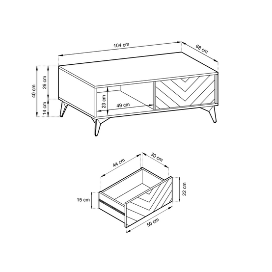 Žurnalinis staliukas Nomdi 5