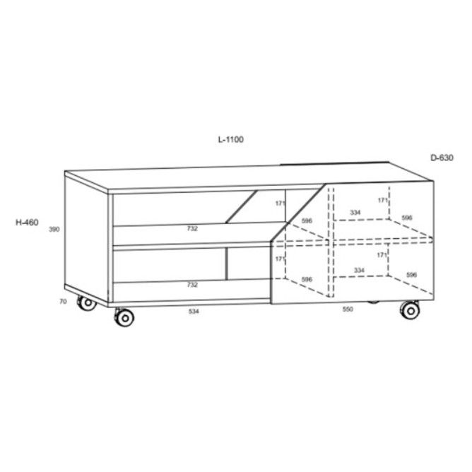 Žurnalinis staliukas  PAX-06 5